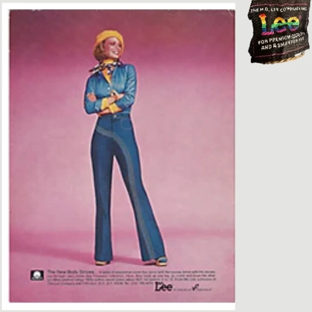 LEE Women's Light Wash High-Rise Rainbow Super Flare Jeans size 30/ US 10 - Picture 2 of 6